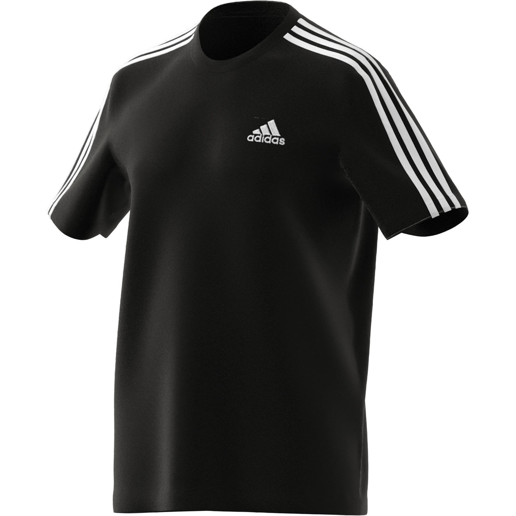 Men Essentials 3-Stripes T-Shirt, Black, A901_ONE, large image number 13