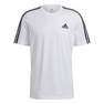 Men Essentials 3-Stripes T-Shirt , White, A901_ONE, thumbnail image number 1