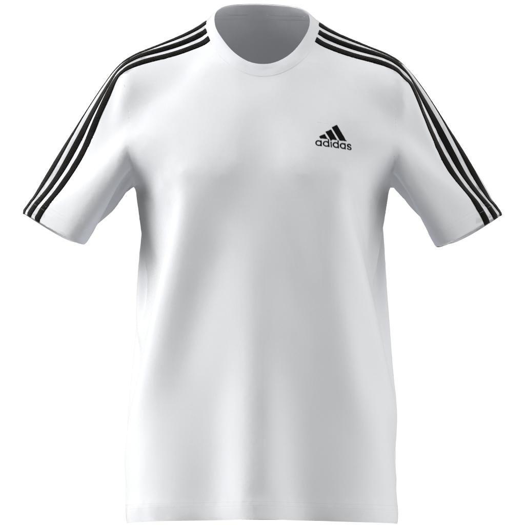 Men Essentials 3-Stripes T-Shirt, White, A901_ONE, large image number 1