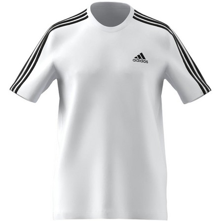 Men Essentials 3-Stripes T-Shirt , White, A901_ONE, large image number 3