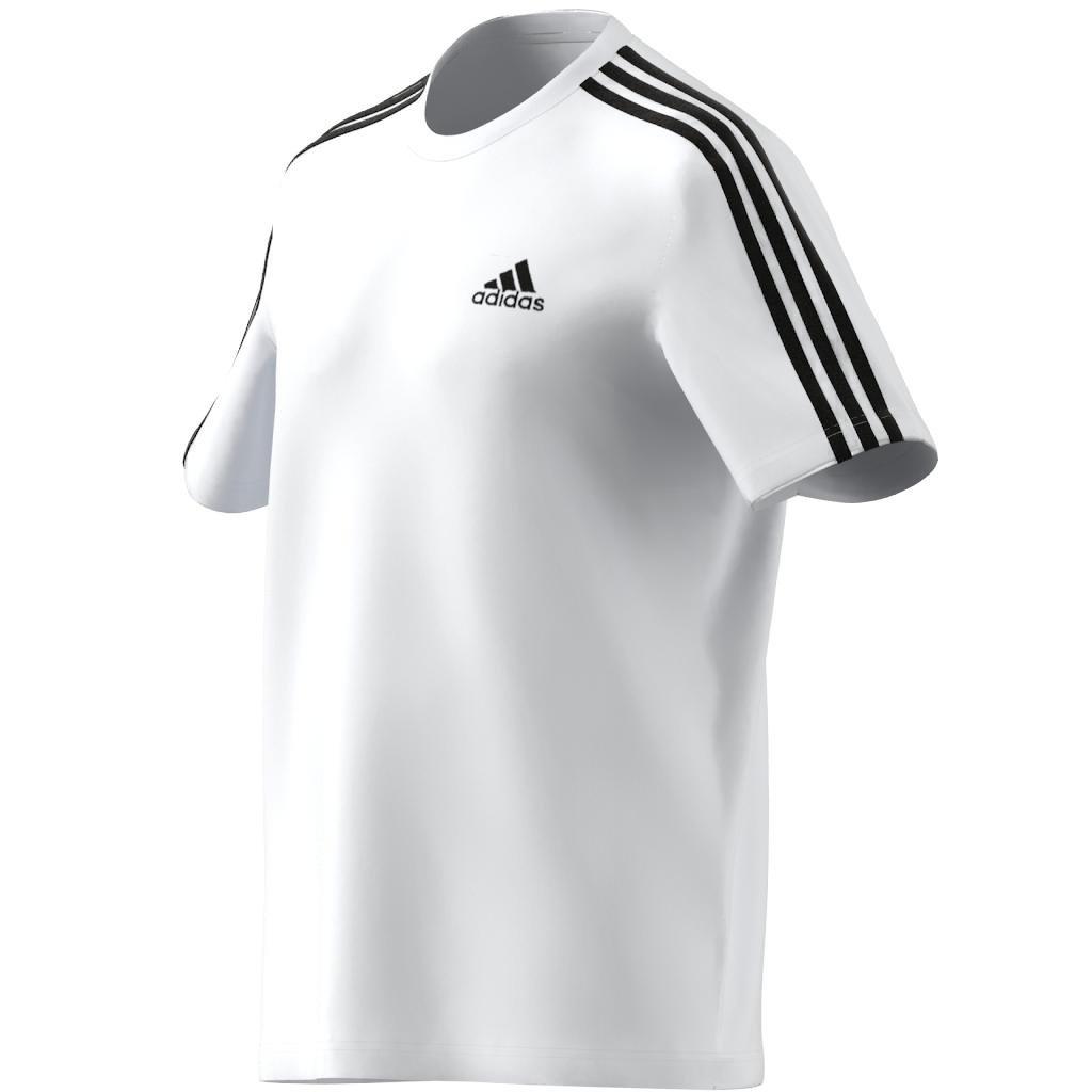 Men Essentials 3-Stripes T-Shirt, White, A901_ONE, large image number 4