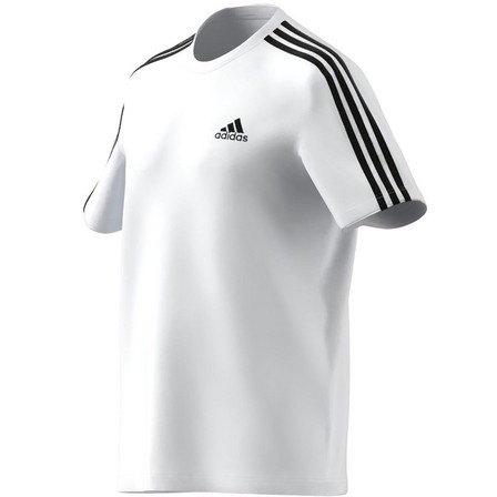 Men Essentials 3-Stripes T-Shirt , White, A901_ONE, large image number 5