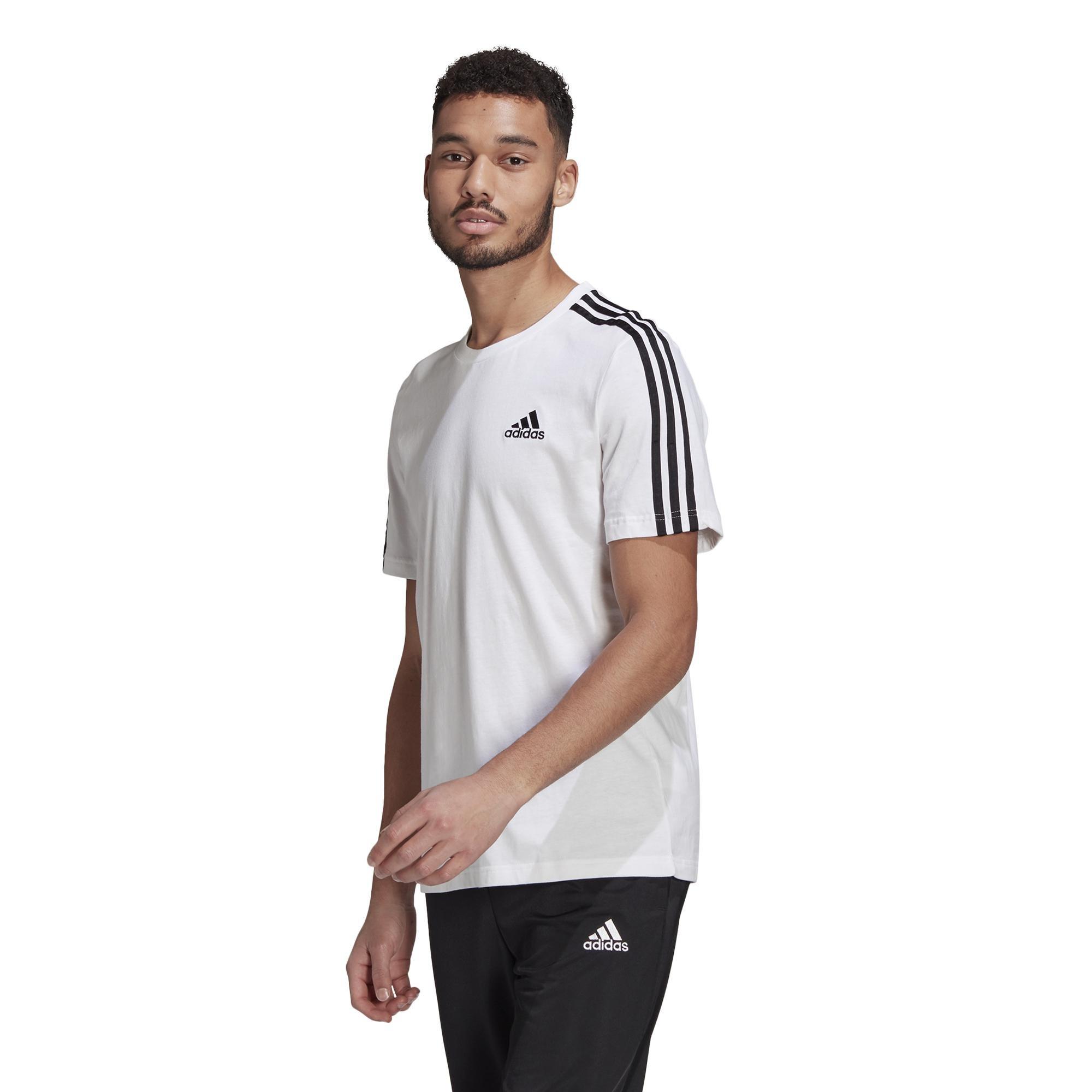 Men Essentials 3-Stripes T-Shirt, White, A901_ONE, large image number 10