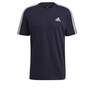 Men Essentials 3-Stripes T-Shirt, Navy, A901_ONE, thumbnail image number 1