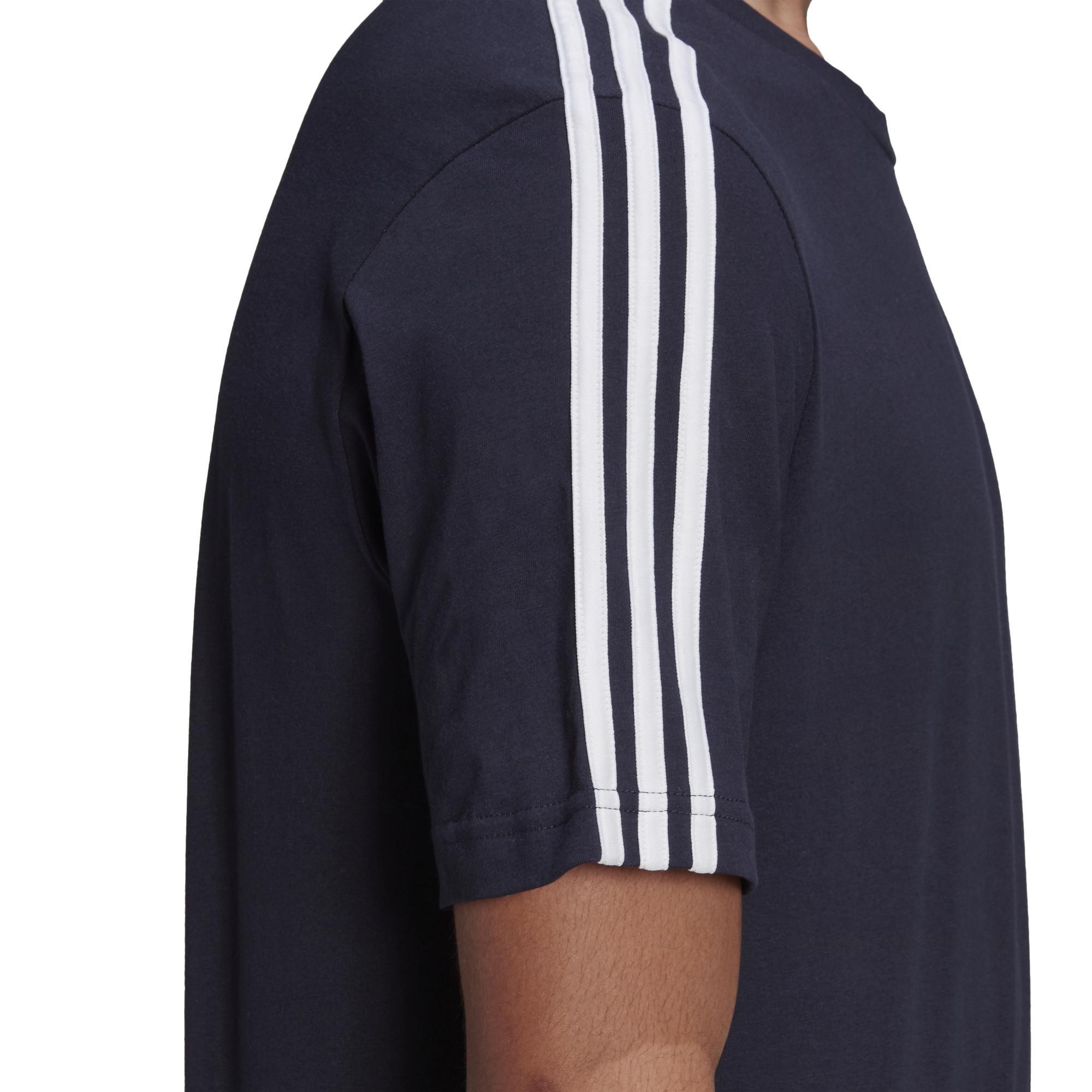 Men Essentials 3-Stripes T-Shirt, Blue, A901_ONE, large image number 3