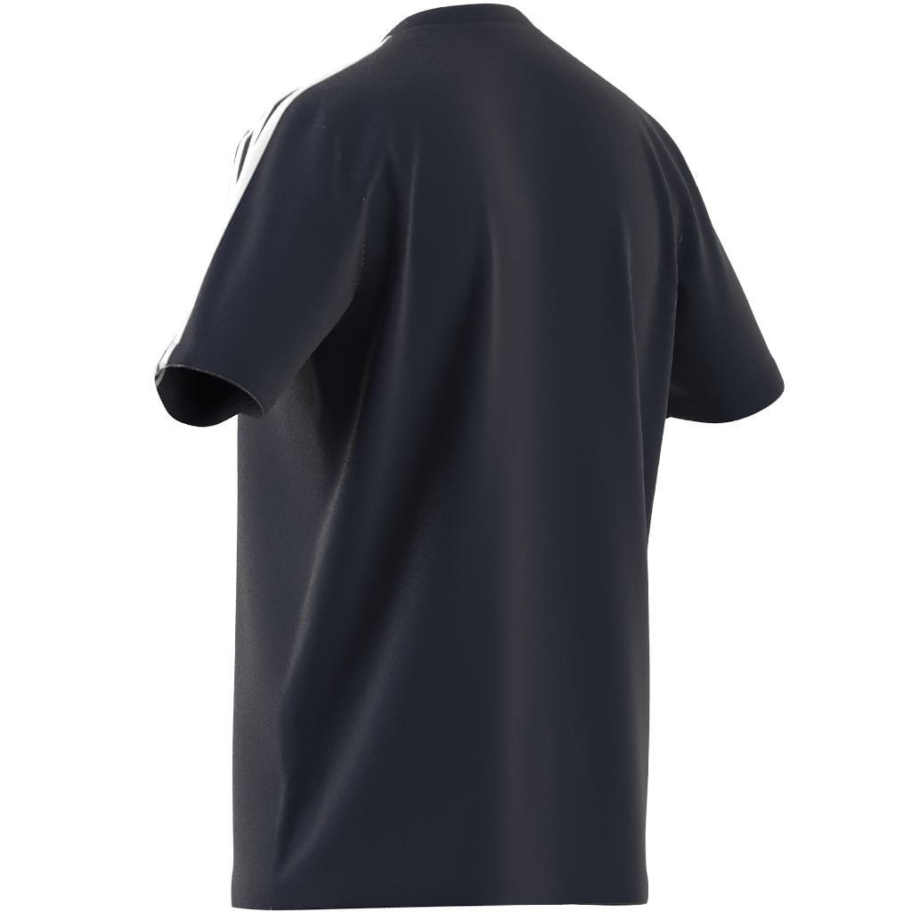 Essentials 3-Stripes T-Shirt, Blue, , large image number 12