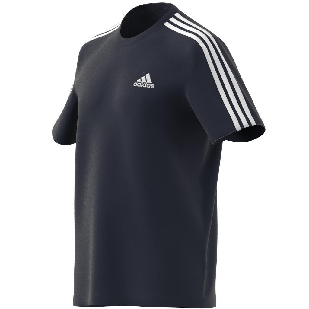 Essentials 3-Stripes T-Shirt, Blue, , large image number 13