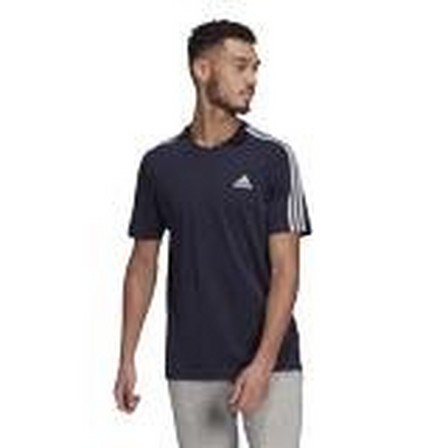 Men Essentials 3-Stripes T-Shirt, Navy, A901_ONE, large image number 21