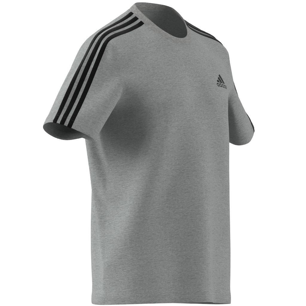 Men Essentials 3-Stripes T-Shirt, Grey, A901_ONE, large image number 3