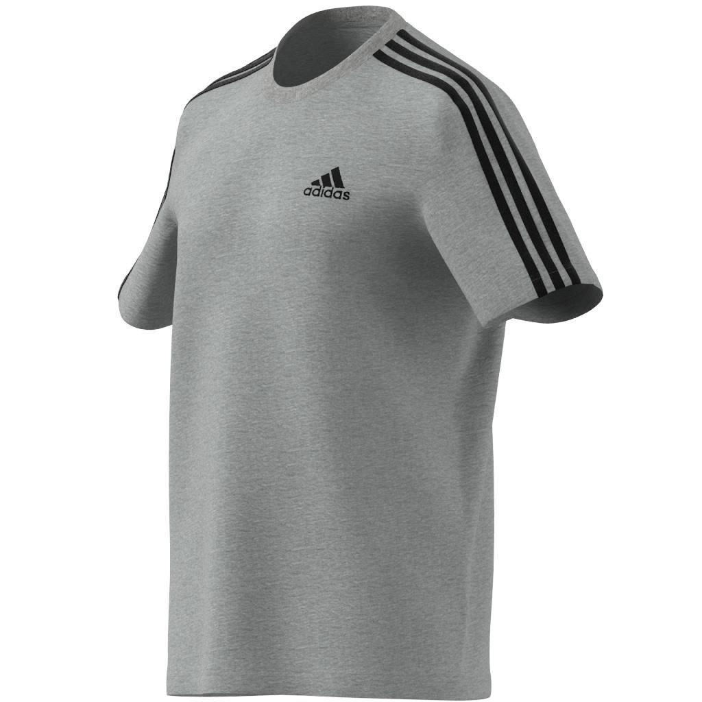 Men Essentials 3-Stripes T-Shirt, Grey, A901_ONE, large image number 8