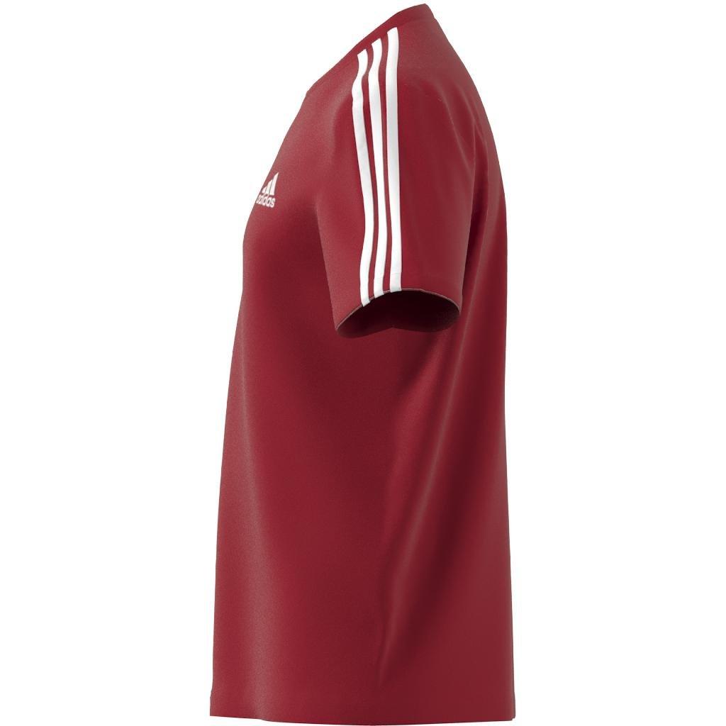 Essentials 3-Stripes T-Shirt, Red, A901_ONE, large image number 2