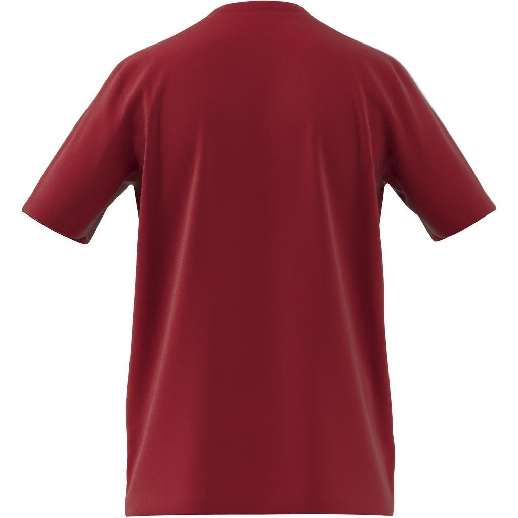 Essentials 3-Stripes T-Shirt, Red, A901_ONE, large image number 8
