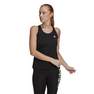 Women Designed To Move 3-Stripes Sport Tank Top, Black, A901_ONE, thumbnail image number 0