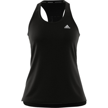 Women Designed To Move 3-Stripes Sport Tank Top, Black, A901_ONE, large image number 2