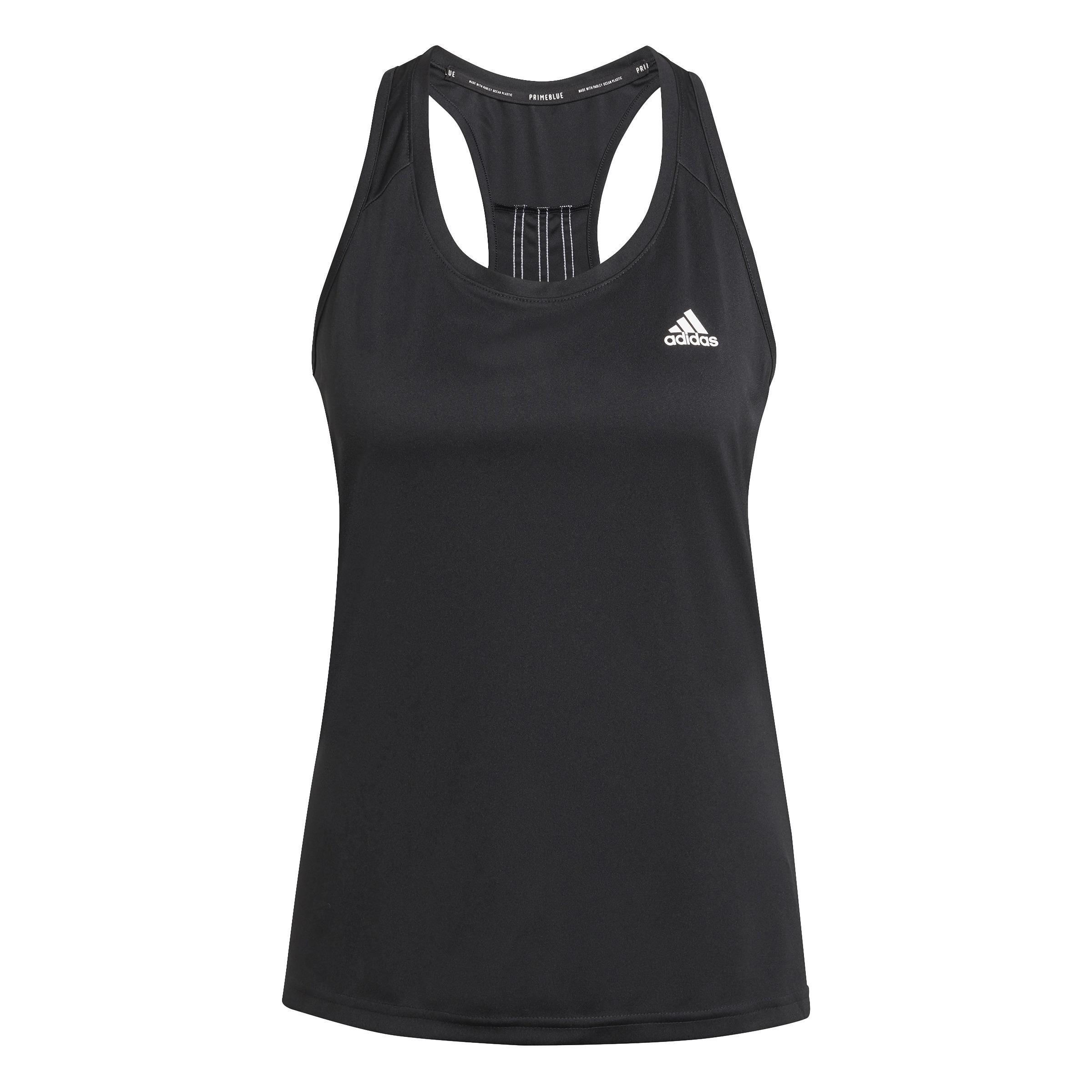 Women Designed To Move 3-Stripes Sport Tank Top, Black, A901_ONE, large image number 7