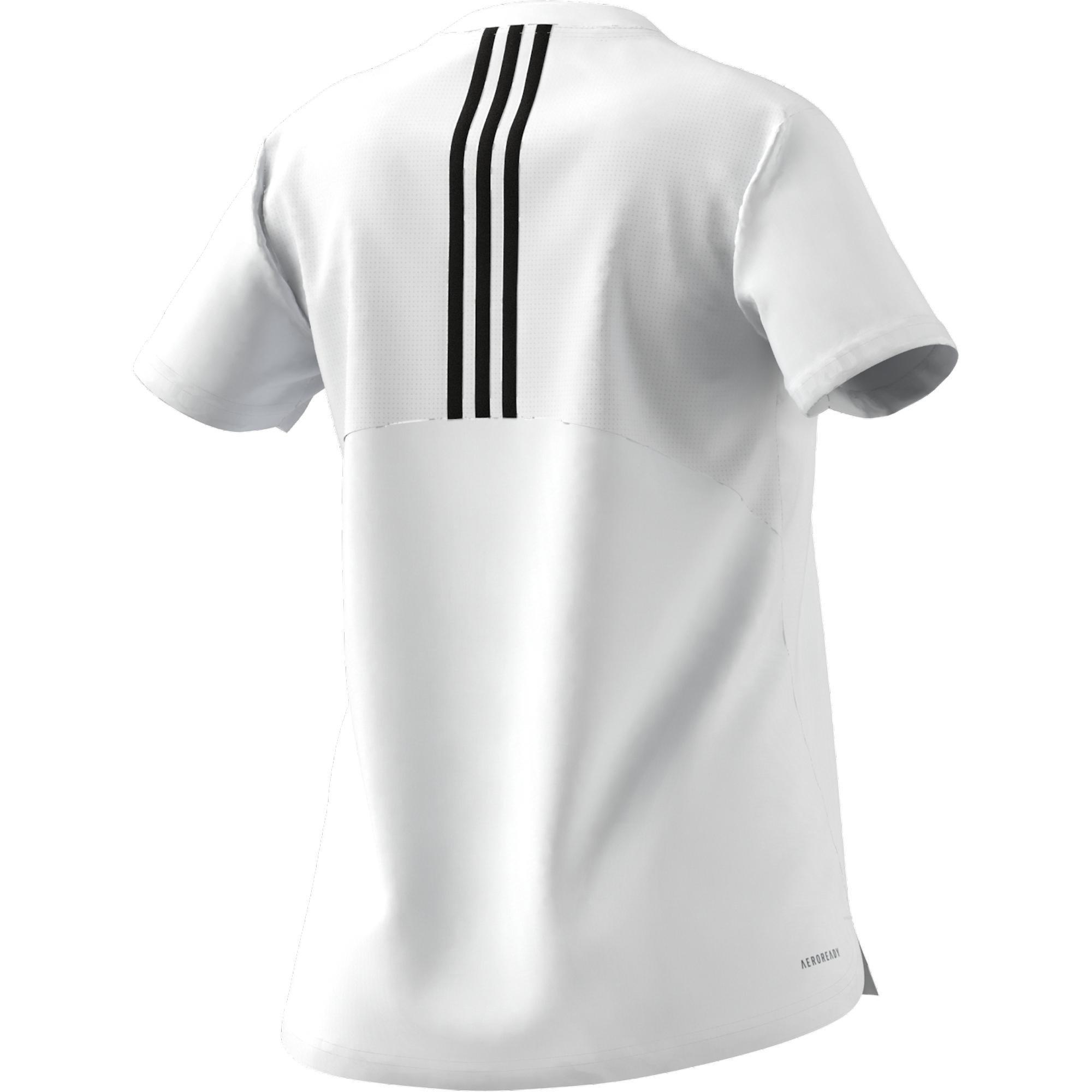 Aeroready Designed 2 Move 3-Stripes Sport T-Shirt, White, , large image number 10
