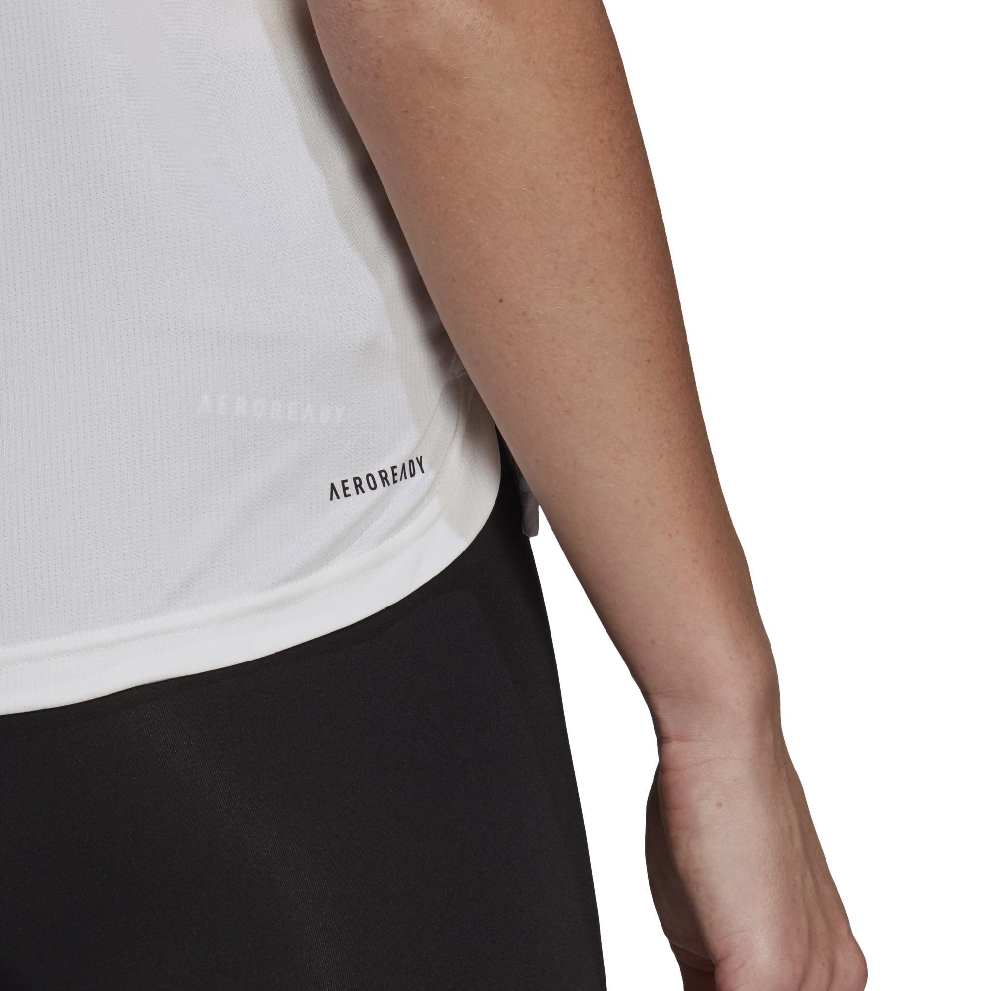 Aeroready Designed 2 Move 3-Stripes Sport T-Shirt, White, , large image number 14