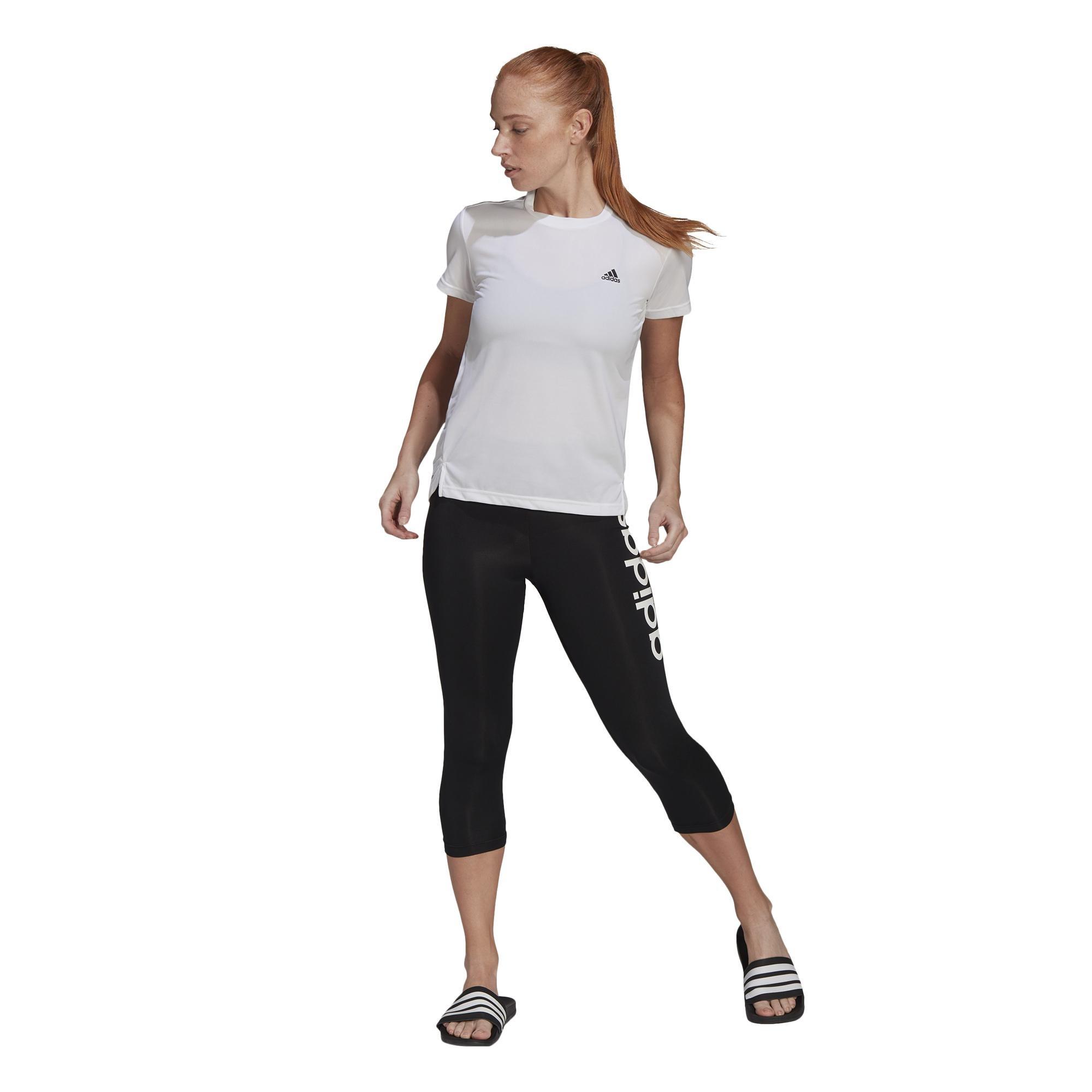 Aeroready Designed 2 Move 3-Stripes Sport T-Shirt, White, , large image number 28