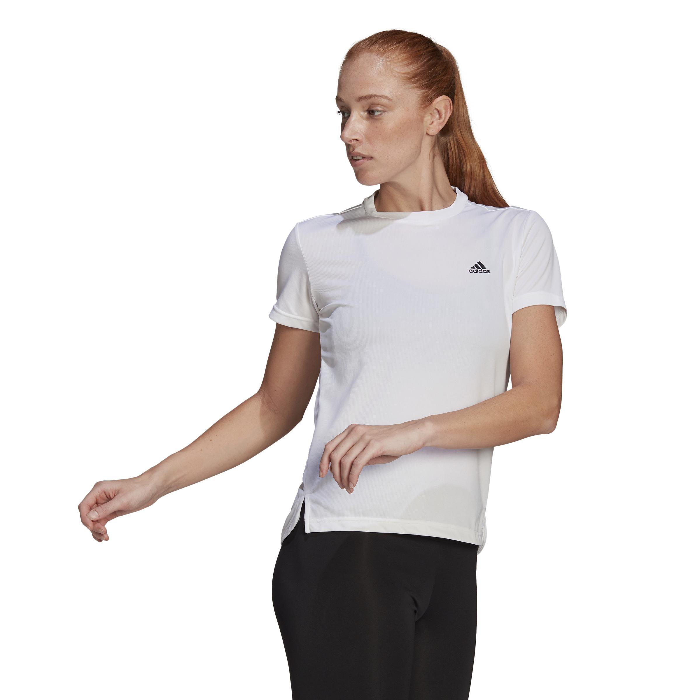 Aeroready Designed 2 Move 3-Stripes Sport T-Shirt, White, , large image number 32