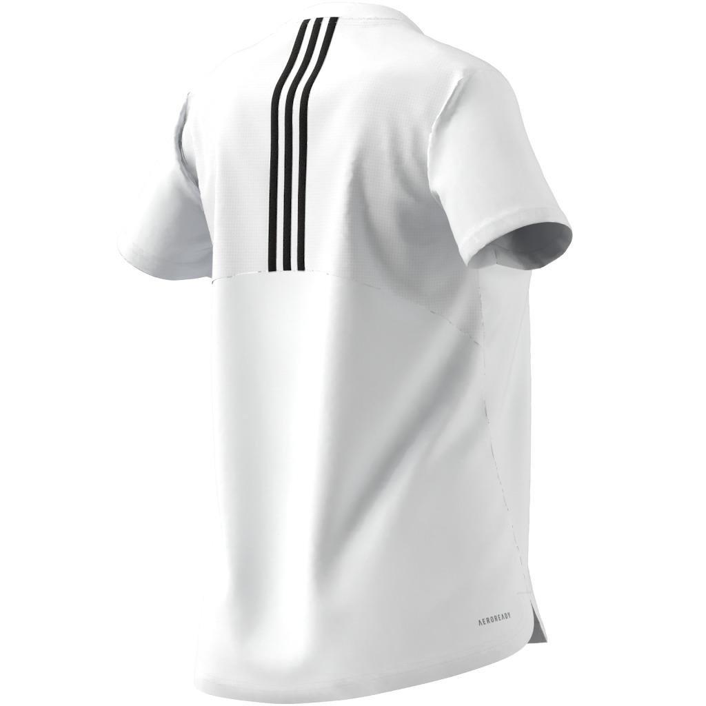 Aeroready Designed 2 Move 3-Stripes Sport T-Shirt, White, , large image number 34