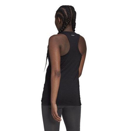 Women Aeroready Designed 2 Move Sport Tank Top (Maternity), Black, A901_ONE, large image number 8