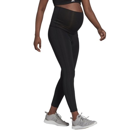Women Designed To Move 7/8 Sport Tights (Maternity), Black, A901_ONE, large image number 1