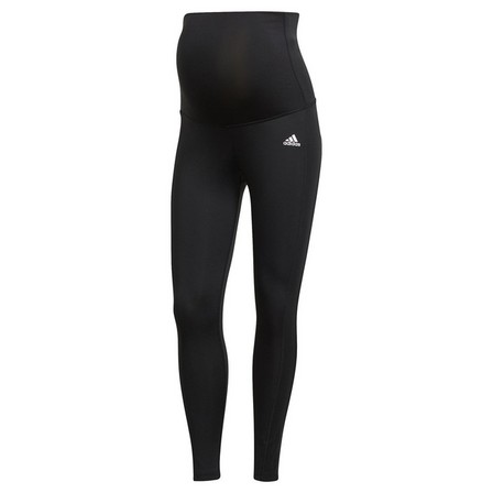 Women Designed To Move 7/8 Sport Tights (Maternity), Black, A901_ONE, large image number 4