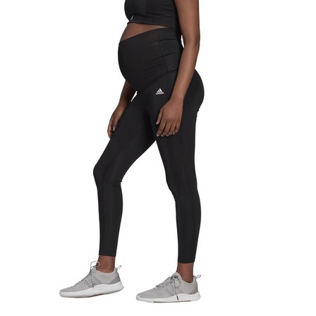 Women Designed To Move 7/8 Sport Tights (Maternity), Black, A901_ONE, large image number 21