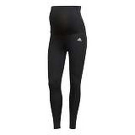 Women Designed To Move 7/8 Sport Tights (Maternity), Black, A901_ONE, large image number 24