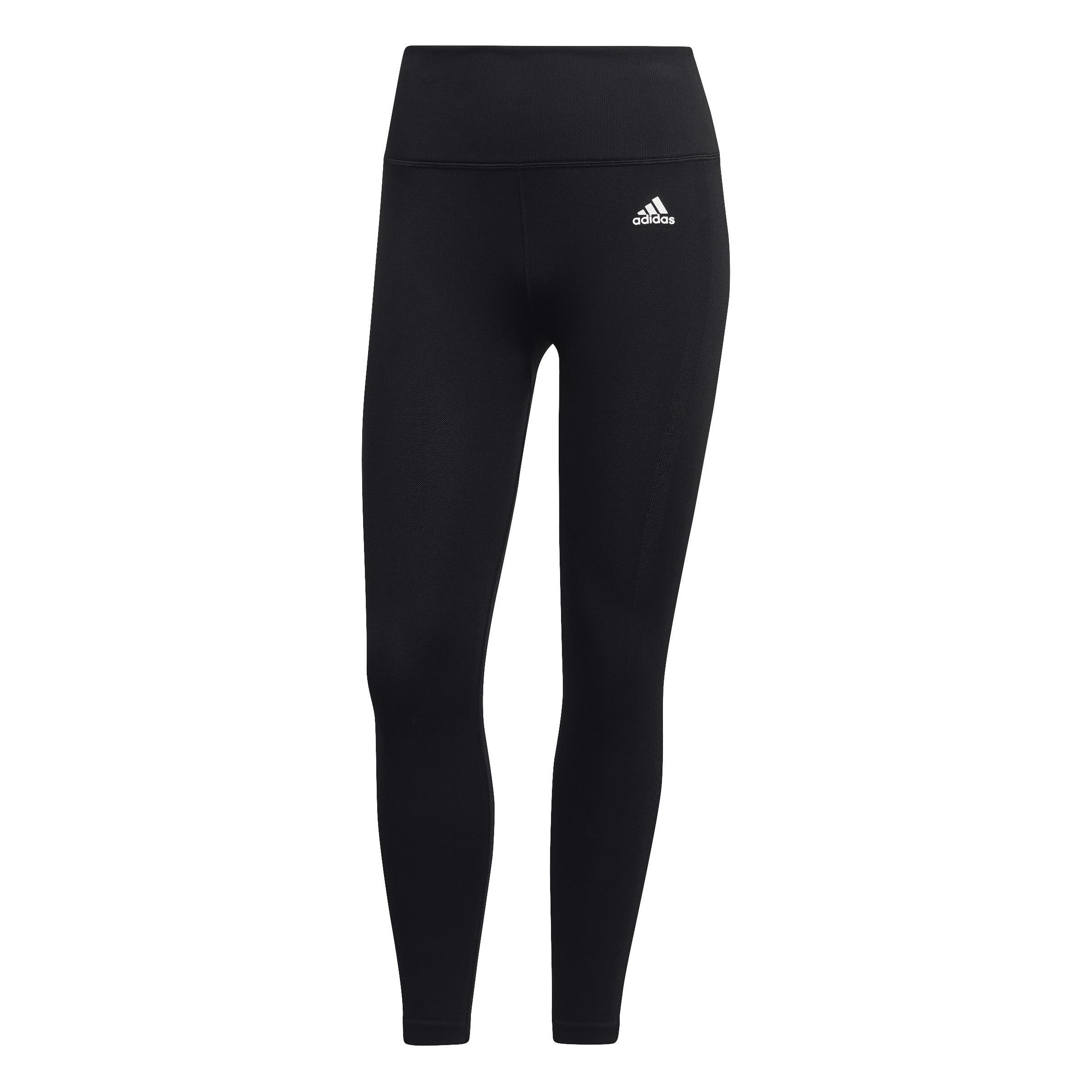 Aeroknit Seamless 7/8 Yoga Tights, Black, , large image number 1