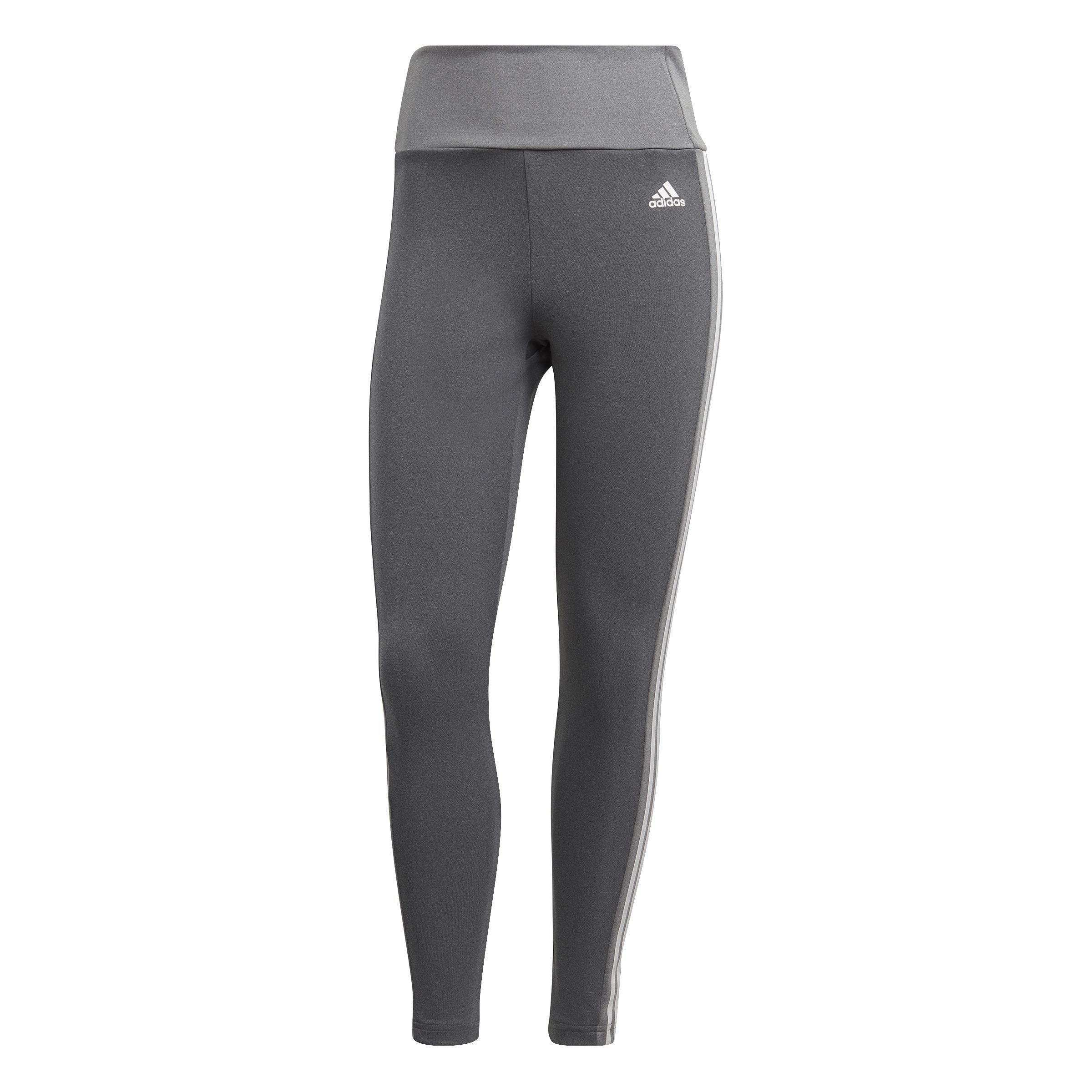 Designed to Move High-Rise 3-Stripes 7/8 Sport Leggings, Grey, A901_ONE, large image number 0