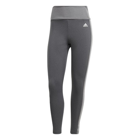 Women Designed To Move High-Rise 3-Stripes 7/8 Sport Leggings, Grey, A901_ONE, large image number 1