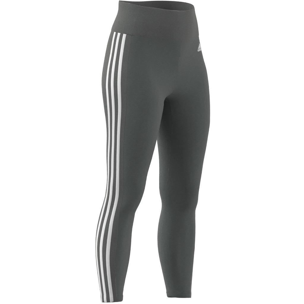 Designed to Move High-Rise 3-Stripes 7/8 Sport Leggings, Grey, A901_ONE, large image number 2