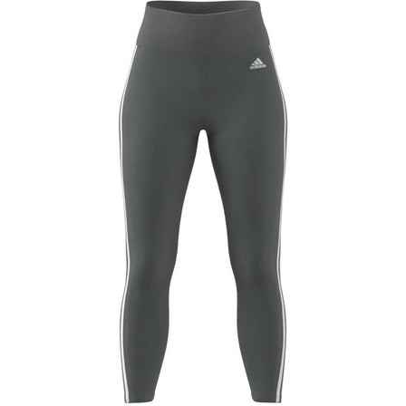 Women Designed To Move High-Rise 3-Stripes 7/8 Sport Leggings, Grey, A901_ONE, large image number 5