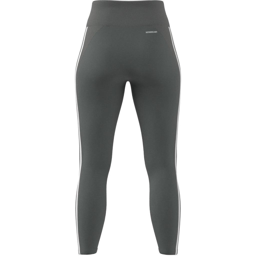 Designed to Move High-Rise 3-Stripes 7/8 Sport Leggings, Grey, A901_ONE, large image number 7