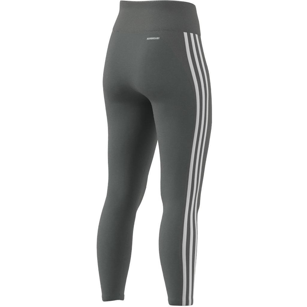 Designed to Move High-Rise 3-Stripes 7/8 Sport Leggings, Grey, A901_ONE, large image number 8
