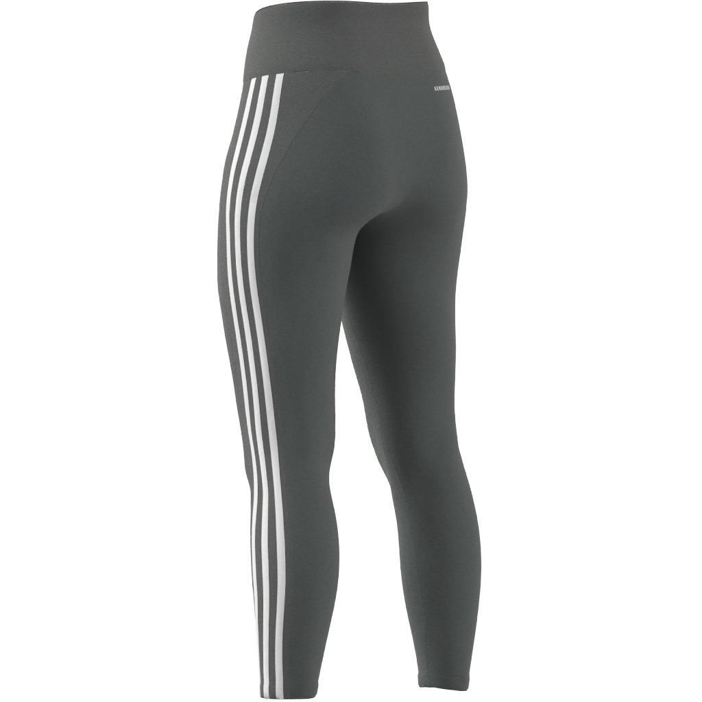 Designed to Move High-Rise 3-Stripes 7/8 Sport Leggings, Grey, A901_ONE, large image number 9