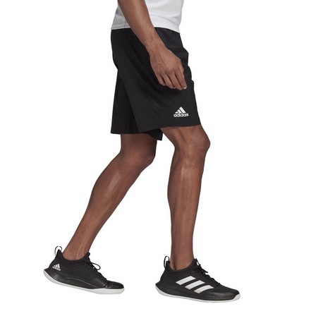 Men Club Stretch-Woven Tennis Shorts, Black, A901_ONE, large image number 1