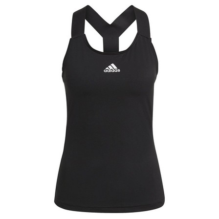 Women Tennis Y-Tank Top, Black, A901_ONE, large image number 2