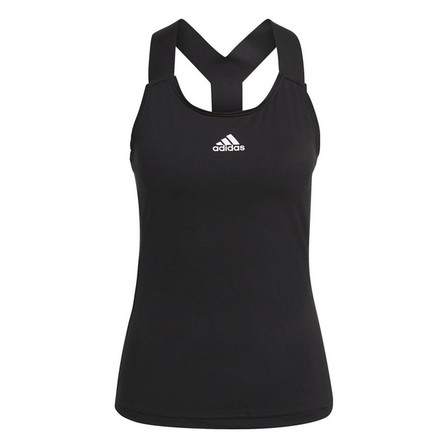 Women Tennis Y-Tank Top, Black, A901_ONE, large image number 5