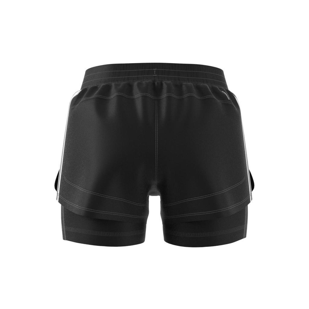 Pacer 3-Stripes Woven Two-In-One Shorts, Black, A901_ONE, large image number 3