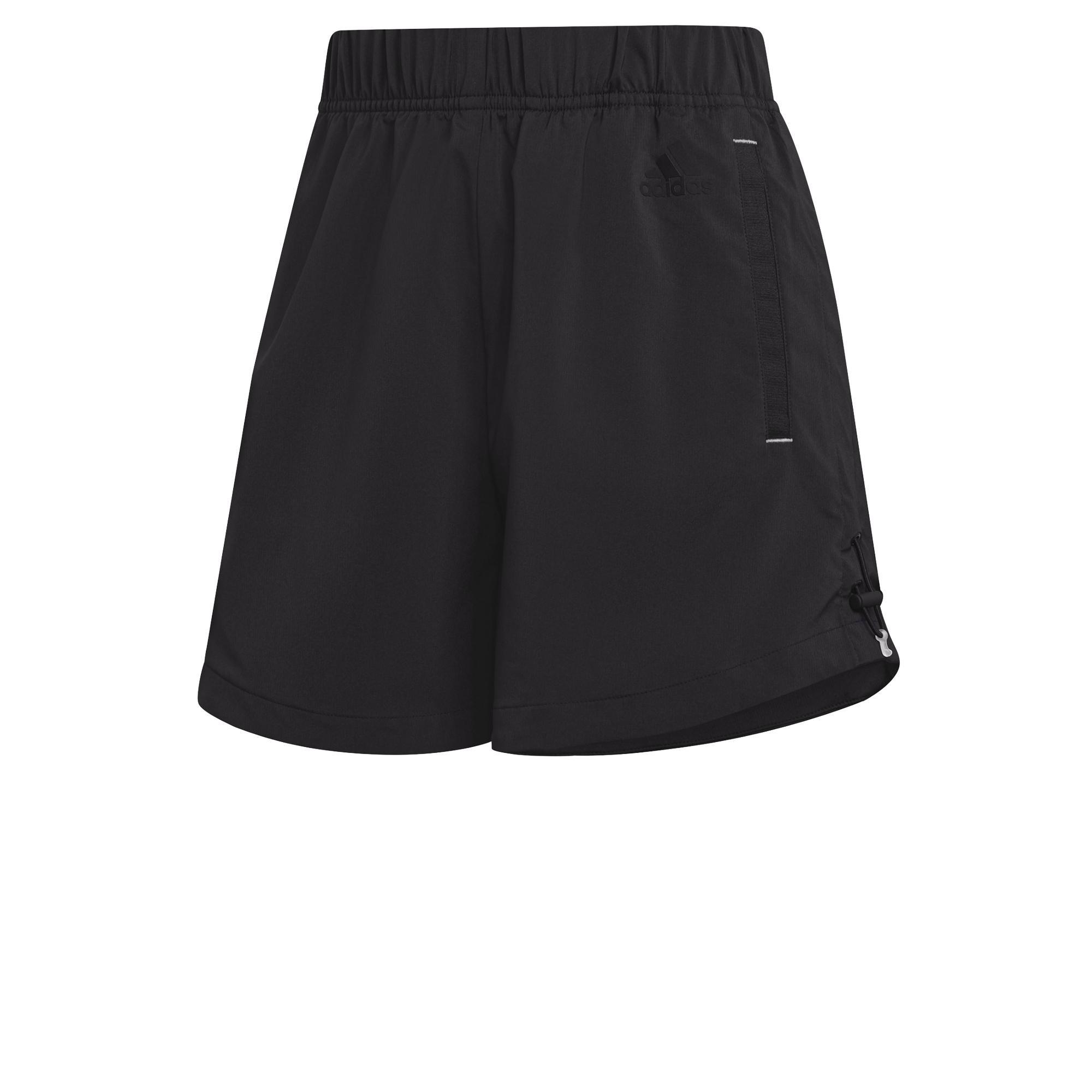 Sportswear Adjustable Primeblue Shorts, Black, A901_ONE, large image number 4