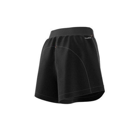 Women Adidas Sportswear Adjustable Primeblue Shorts, Black, A901_ONE, large image number 13
