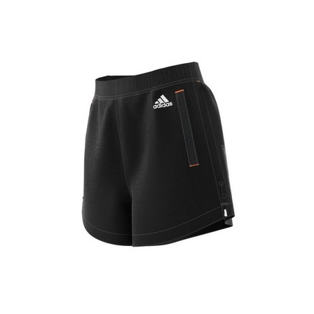 Women Adidas Sportswear Adjustable Primeblue Shorts, Black, A901_ONE, large image number 14