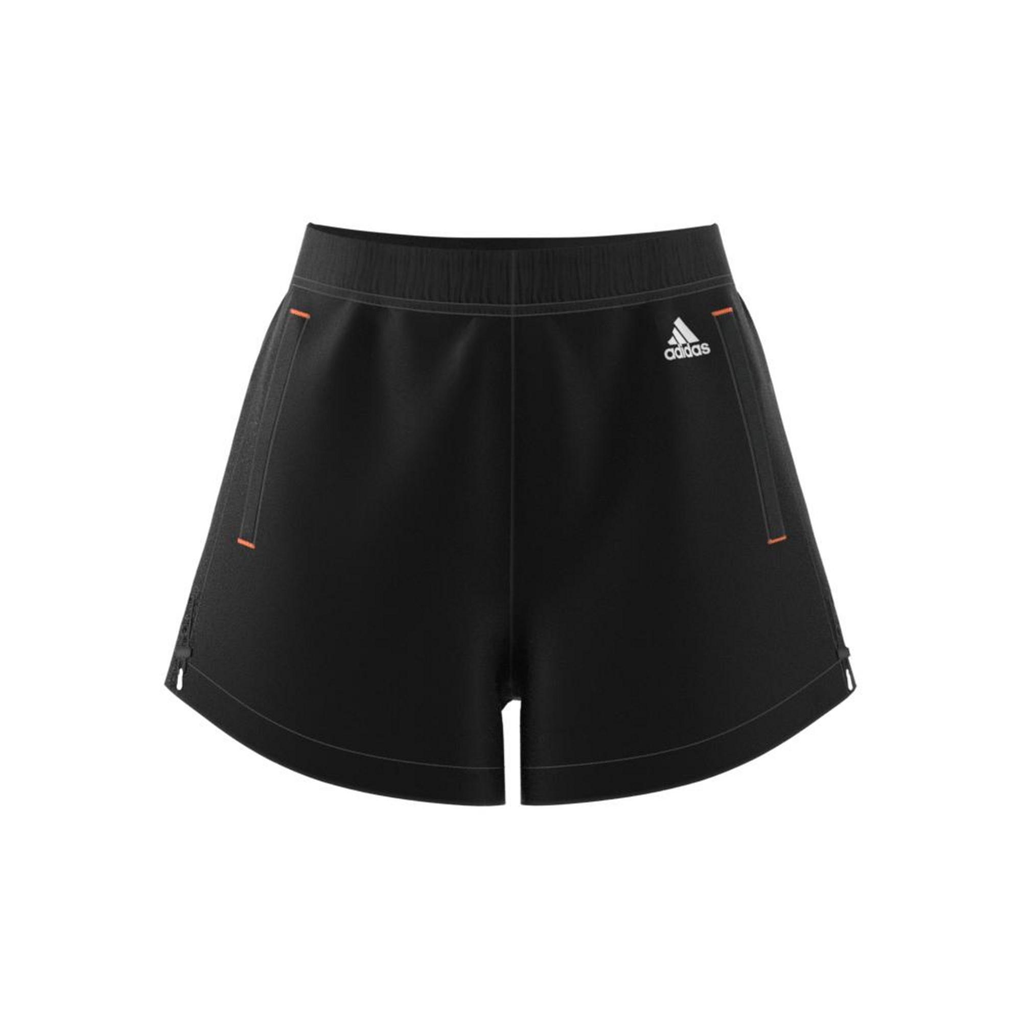 Women Adidas Sportswear Adjustable Primeblue Shorts, Black, A901_ONE, large image number 17