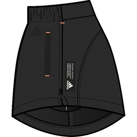 Women Adidas Sportswear Adjustable Primeblue Shorts, Black, A901_ONE, large image number 18
