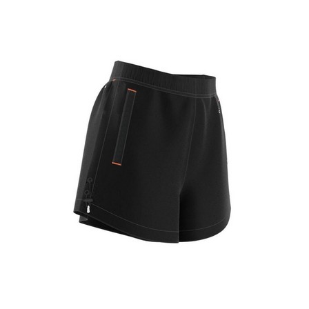 Women Adidas Sportswear Adjustable Primeblue Shorts, Black, A901_ONE, large image number 20