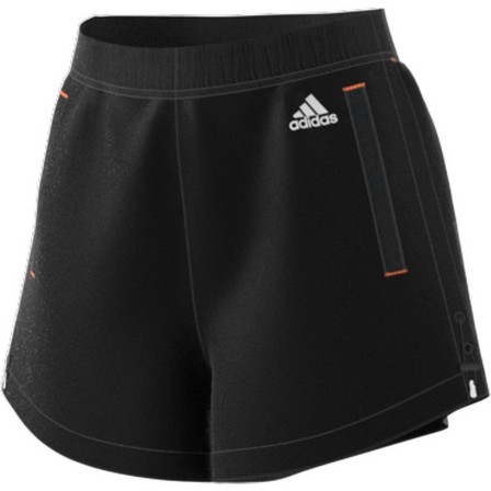 Women Adidas Sportswear Adjustable Primeblue Shorts, Black, A901_ONE, large image number 22