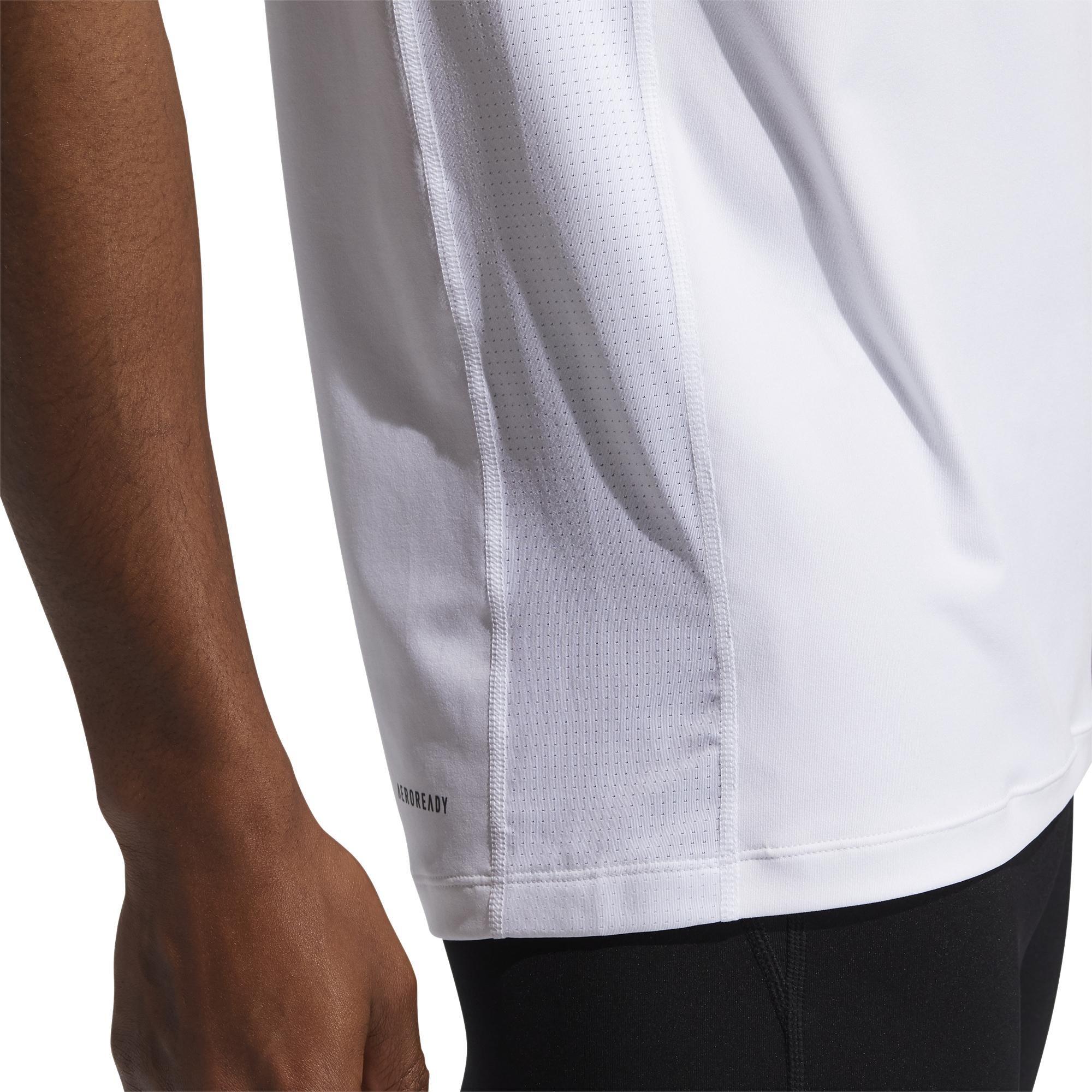 Techfit Compression T-Shirt, White, A901_ONE, large image number 3