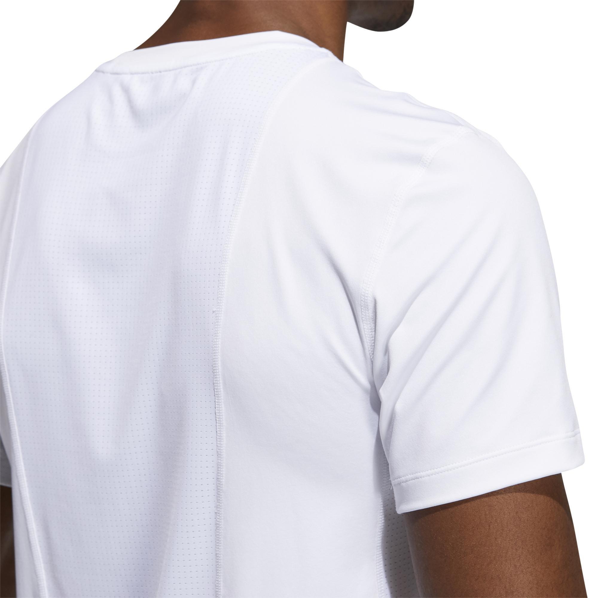 Men Techfit Compression T-Shirt, White